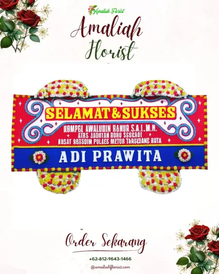 Papan Bunga Ucapan Selamat Gogodalem
